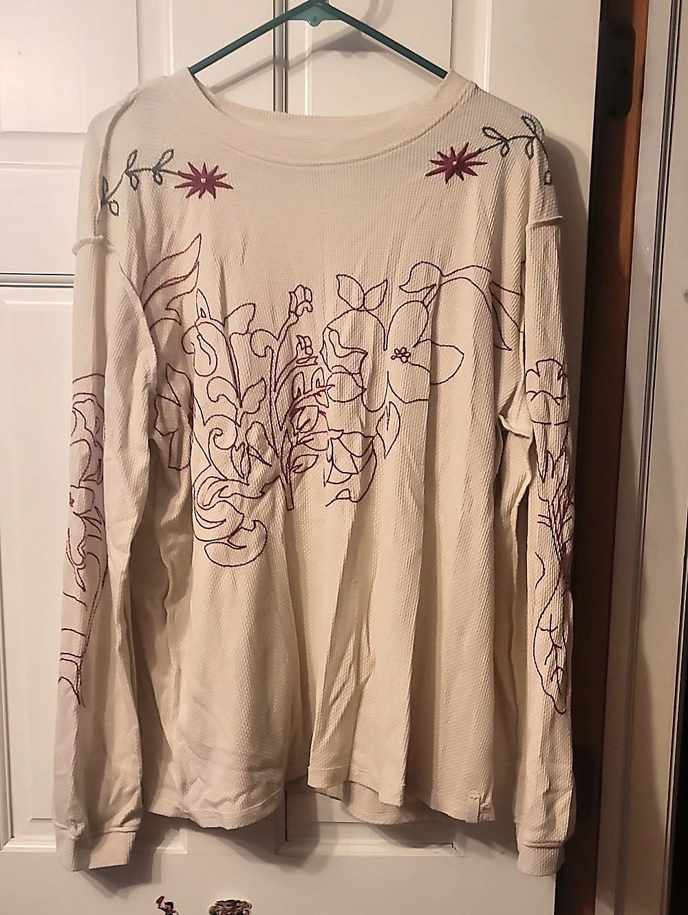 Free People We The Free Wildflower Thermal Floral Long Sleeve Top